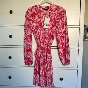 Zara Belted Dress NWT